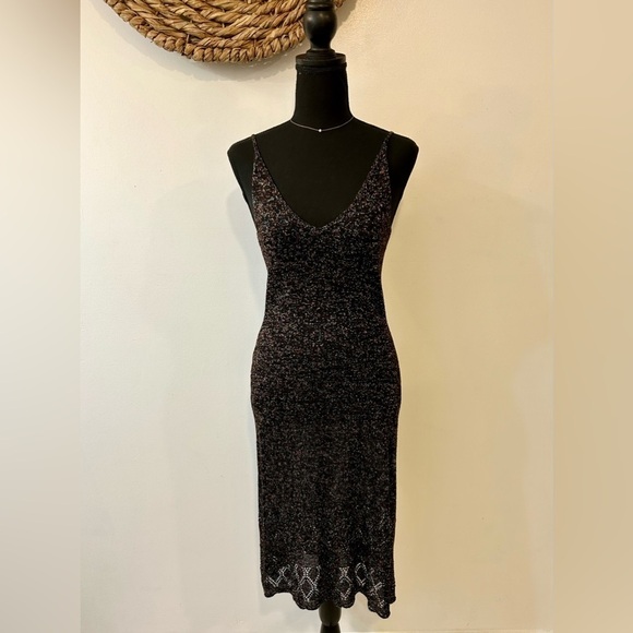Victoria’s Secret x Moda International Metallic Knit Dress Size Small - Picture 1 of 13